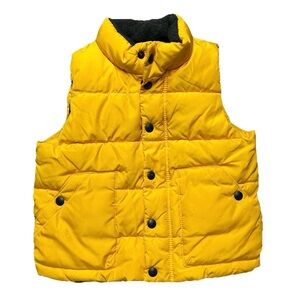 Baby Gap Toddler Yellow Winter Puffer Vest Size 3T